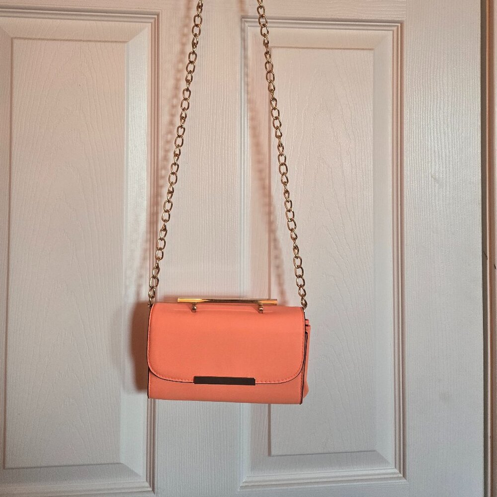 Bright orange purse
